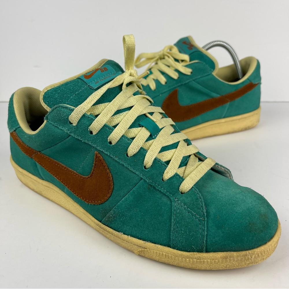 Nike Air Classic SB Suede Rare 2006 Teal White 310704 321 Sneaker Men's US Sz 10